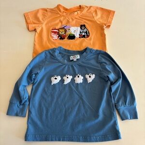 Busy Bees Smocks Lot of two Halloween shirts size 18 months
